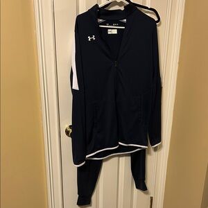 Under Armour Blue and White Athletic Set